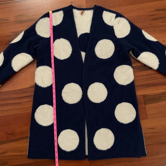Polka Dot Cardigan Coat - Picture 5 of 7